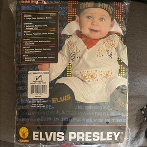 Rubie's Elvis Presley Baby Costume - White and Gold